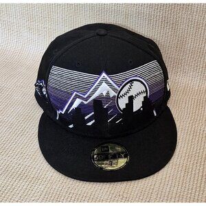 Colorado Rockies Limited Edition Black 59Fifty New Era 1/300 Baseball Cap Size 7